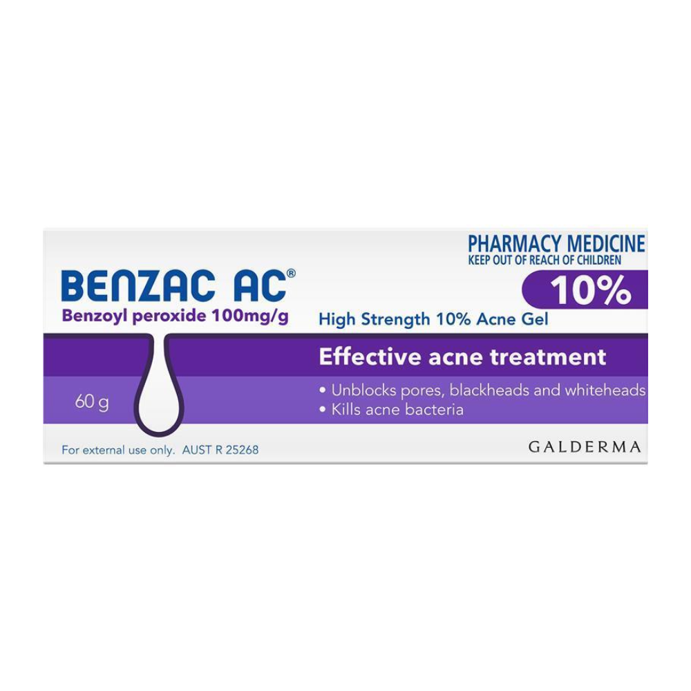 Benzac AC Gel Benzoyl Peroxide 10%/5% 60g