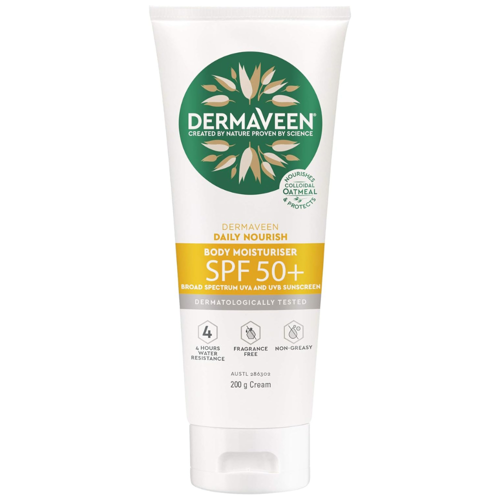 DermaVeen Revive & Protect Body Moisturiser SPF50+ 200g