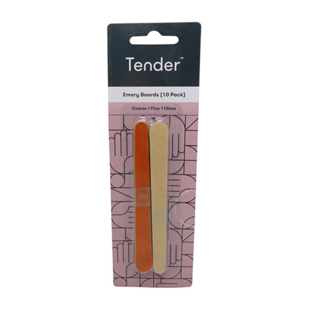 Tender Emery Boards 110mm - 10 Pack