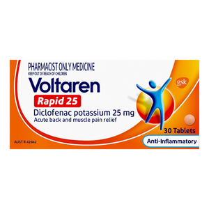 Voltaren Rapid Diclofenac 25mg - 30 Tablets