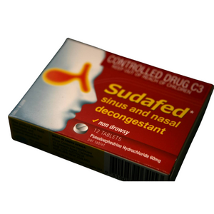 Sudafed Sinus & Nasal Decongestant 60mg - 12 Tablets