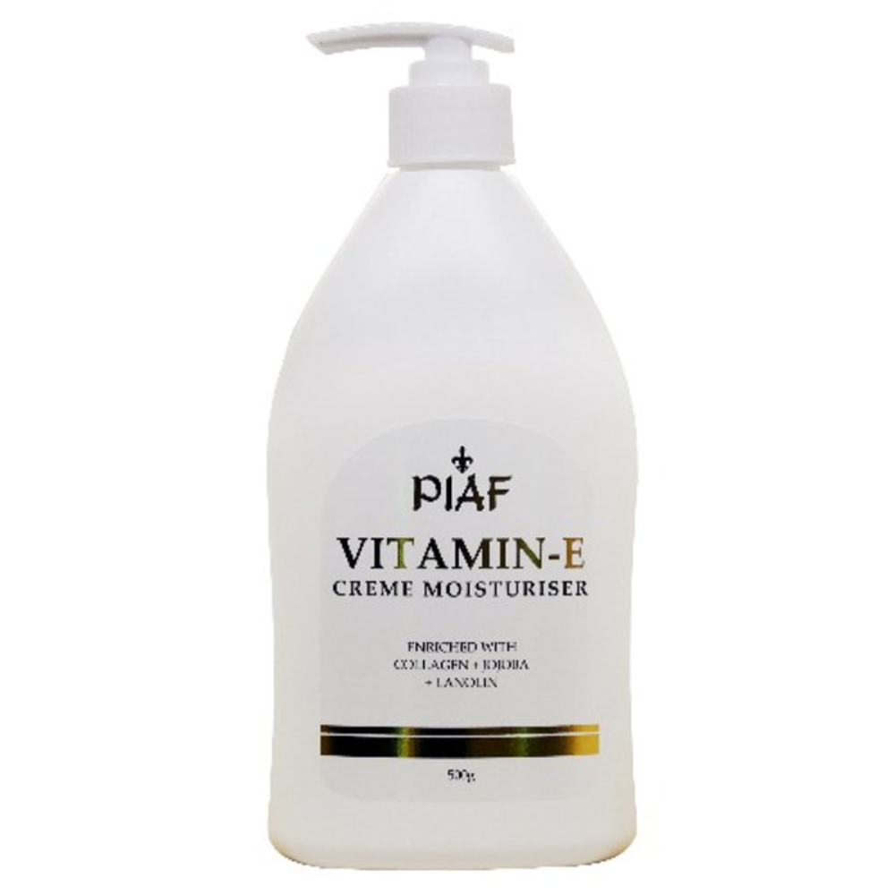 Piaf Vitamin-E Creme Moisturiser - 500g / 1L