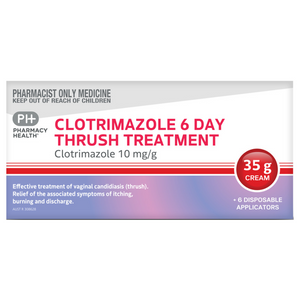 Pharmacy Health Clotrimazole 3 / 6 Days Thrush Treatment - 20/35g