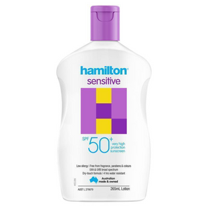 Hamilton Sun SPF 50+ Sensitive Lotion / Active Family Lotion - 265/500 mL