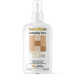 Hamilton SPF 50+ Everyday Face Cream - 75/200g