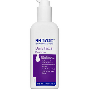 Benzac Daily Facial Moisturiser 118ml