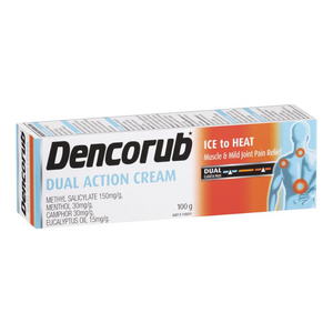 Dencorub Arthritis Cream, Dual Action Cream, and Extra Strength Heat Gel 100g