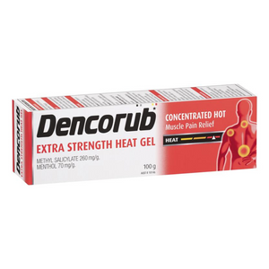 Dencorub Arthritis Cream, Dual Action Cream, and Extra Strength Heat Gel 100g