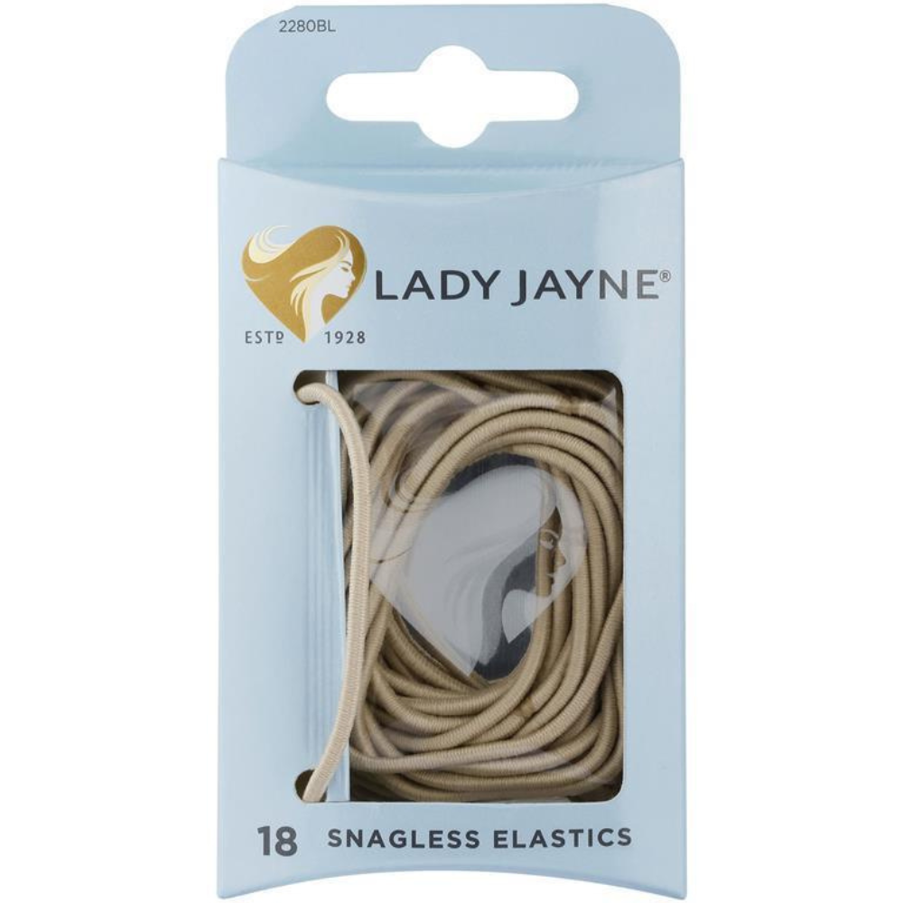 Lady Jayne Snagless Elastics Blonde - 18pk