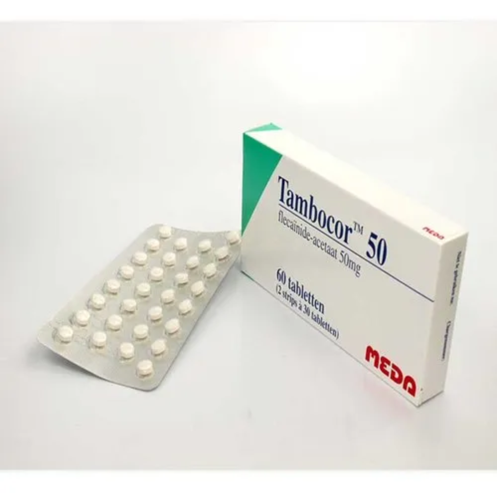 Tambocor Flecainide Acetaat Tablet 100mg/50mg - 60 Tablets