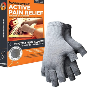 Incrediwear Fingerless Circulation Gloves - Small/Medium/Large Sizes