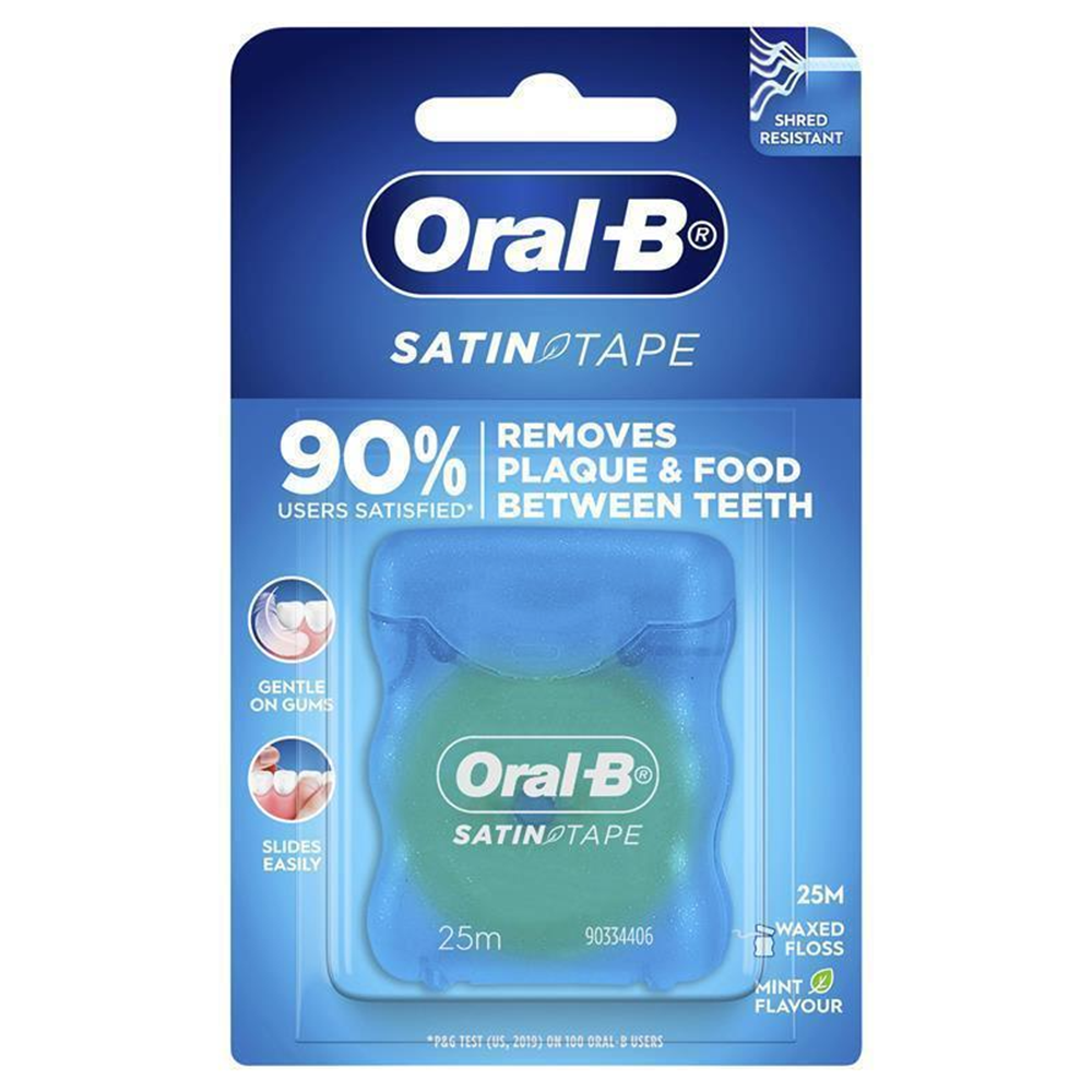 Oral-B Satin Tape Dental Floss Mint - 25m