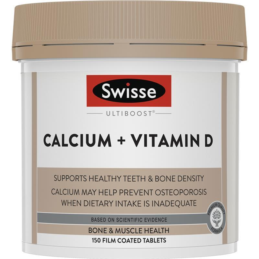 Swisse Ultiboost Calcium + Vitamin D - 150 Tablets