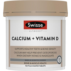 Swisse Ultiboost Calcium + Vitamin D - 150 Tablets