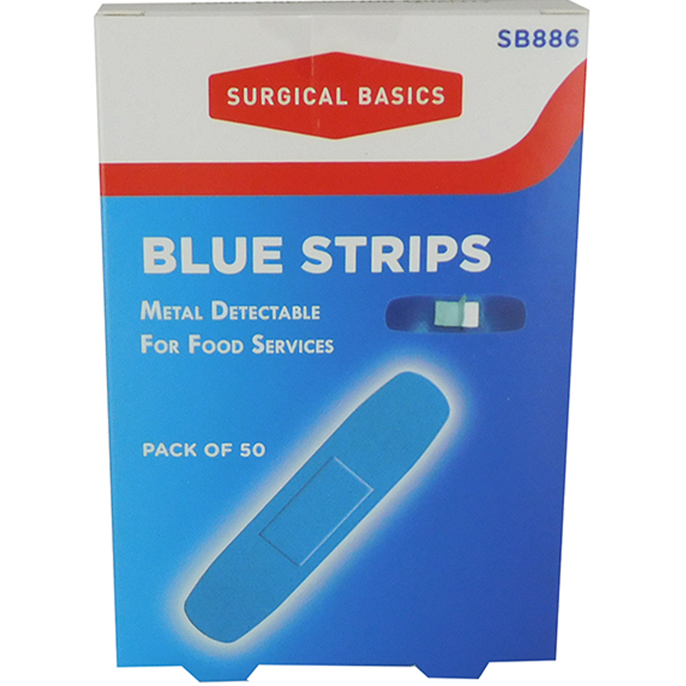 Surgical Basics Blue Strips - 50 Pieces