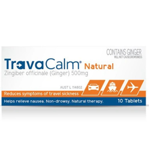 Travacalm Natural Travel Sickness Prevention - 10 Tablets