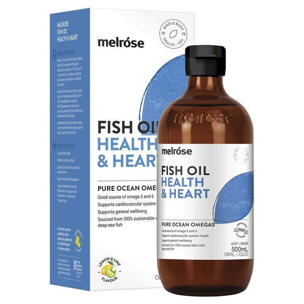 Melrose Omega Fish Oil Health & Heart - 500mL