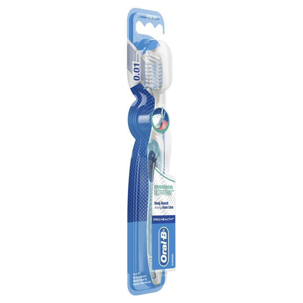 Oral-B Toothbrush Cross Action Ultra Thin Manual - 1 Pack