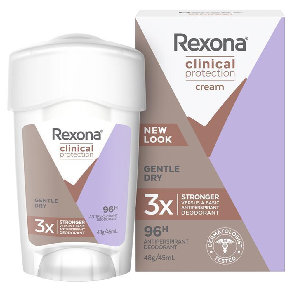 Rexona for Women Clinical Protection Antiperspirant Deodorant Gentle Dry - 45mL