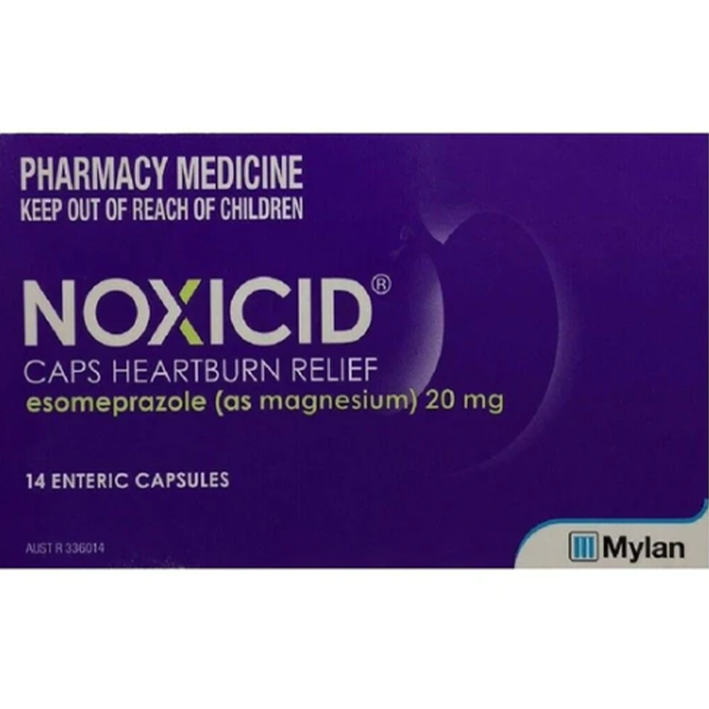 Noxicid Heartburn Relief Esomeprazole - 20mg 14 Capsules