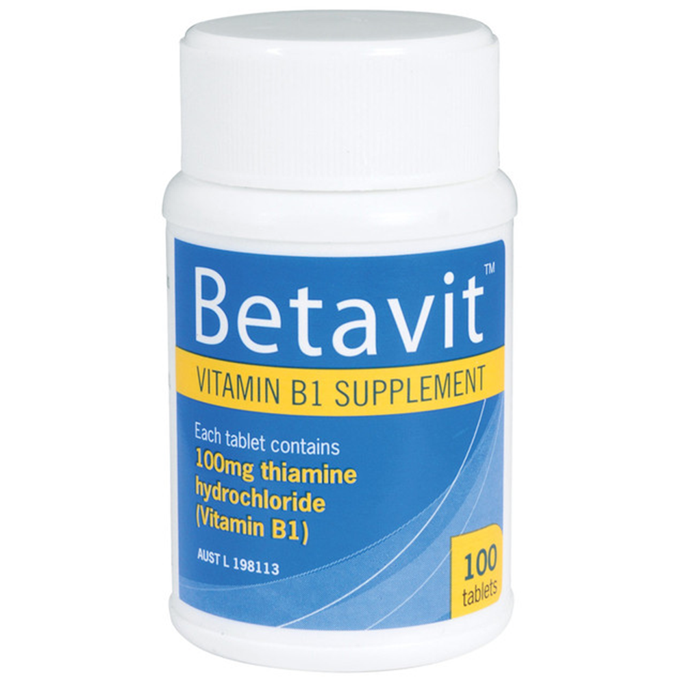 Betavit Vitamin B1 100mg - 100 Tablets