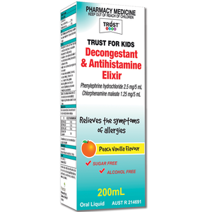 Trust for Kids Decongestant & Antihistamine Elixir - 200mL