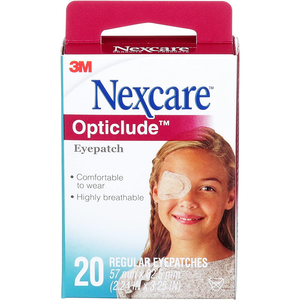 Nexcare Opticlude Orthoptic Eye Patches Regular Size - 20 Pack