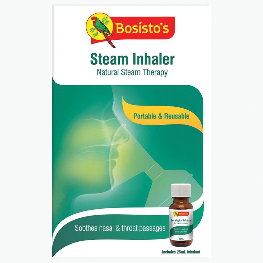 Bosistos Steam Inhaler - 25mL 1 Combo Pack