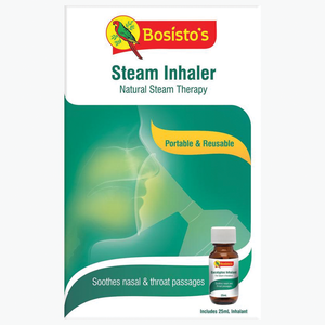 Bosistos Steam Inhaler - 25mL 1 Combo Pack