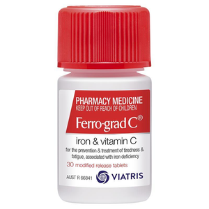 Ferro-grad C Iron & Vitamin C - 30 Tablets