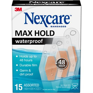 Nexcare™ Max Hold Waterproof Bandages Assorted - 15 Count