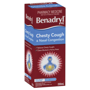 Benadryl PE Chesty Cough & Nasal Congestion Non-Drowsy - 200mL Berry Flavour