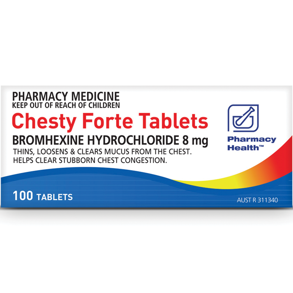 Pharmacy Health Chesty Forte - 8mg 100 Tablets