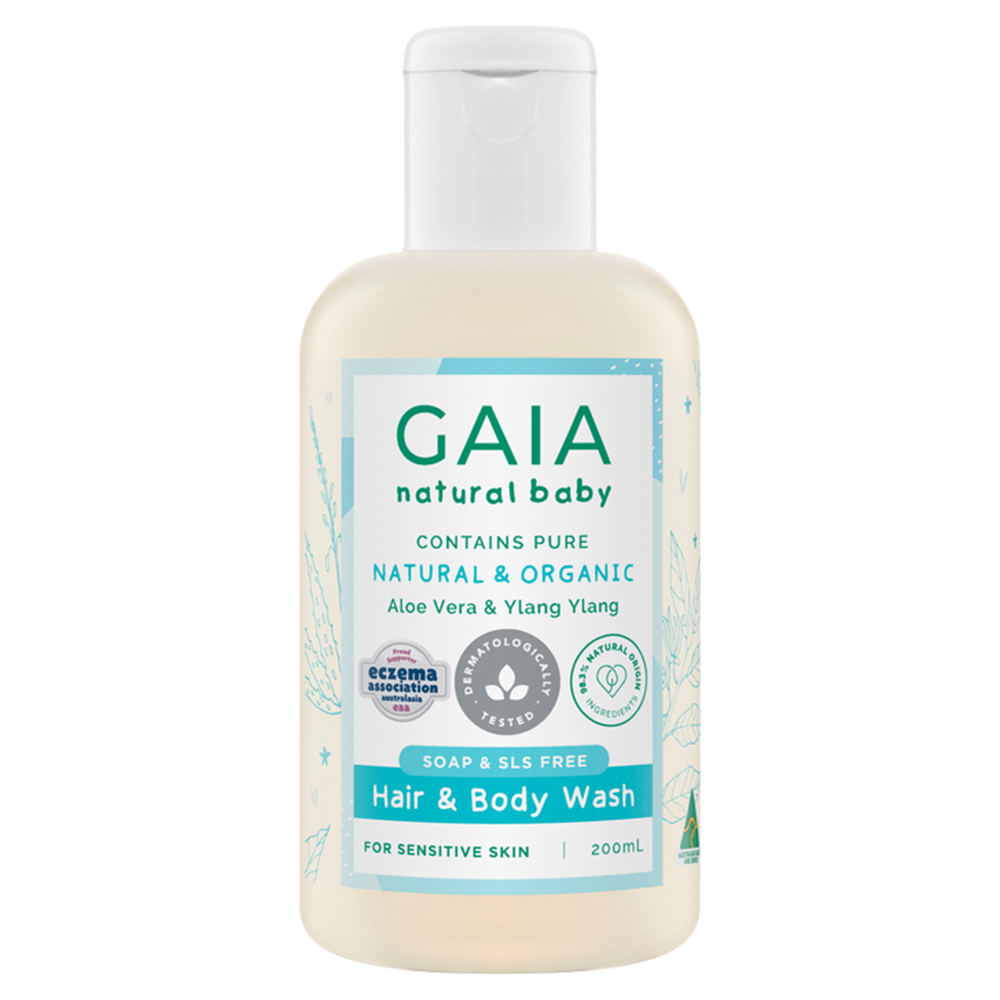 GAIA Natural Baby Hair and Body Wash - 200/500 mL