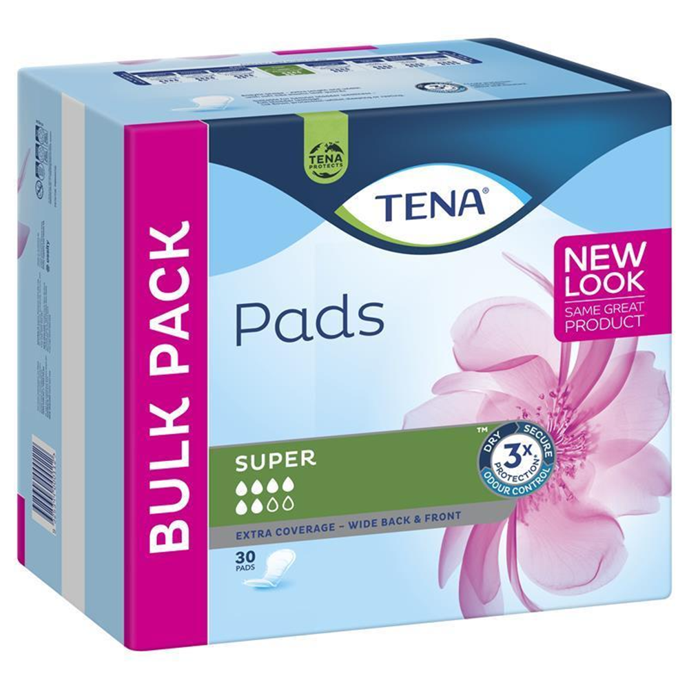 Tena Pads Super - 30 Pack