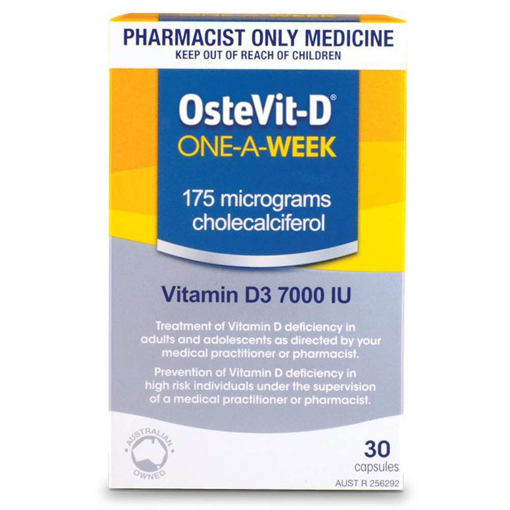 OsteVit-D One-A-Week 7000IU Vitamin D3 – 30 Capsules