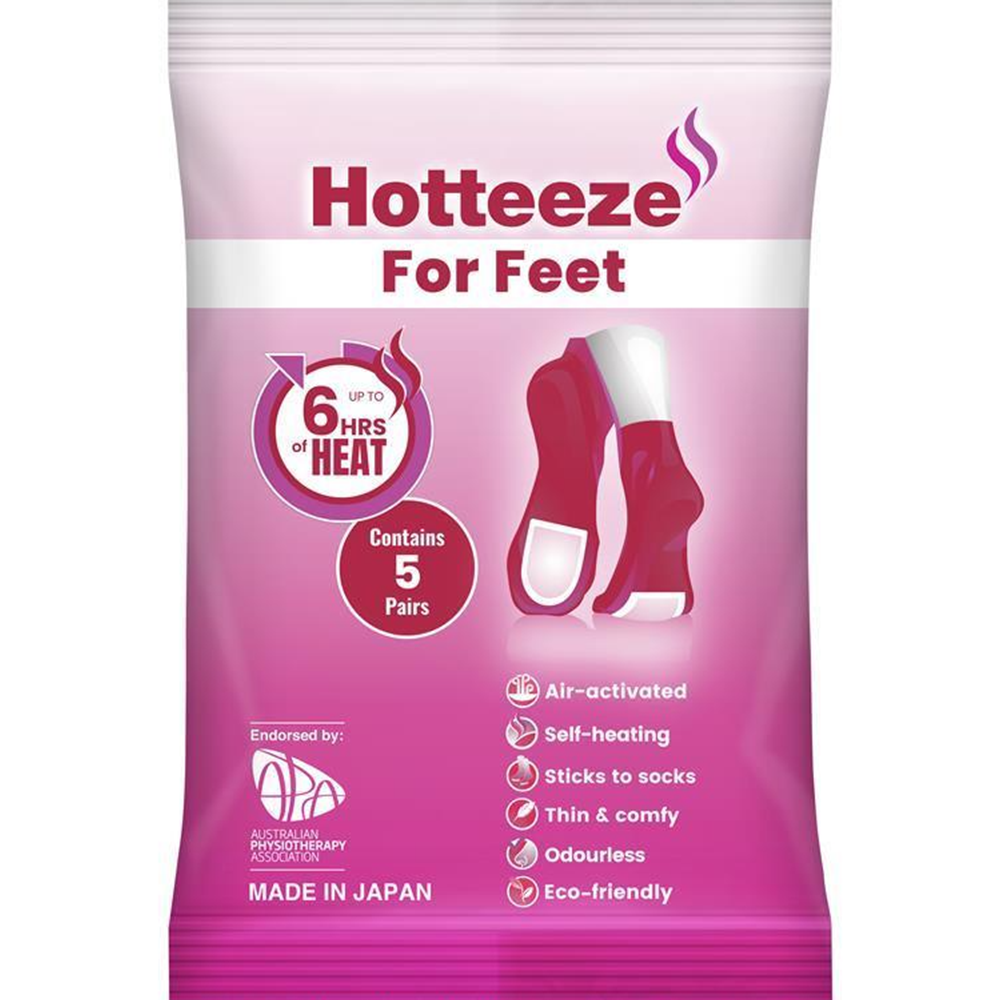 Hotteeze Heat Pads For Feet - 5 Pairs