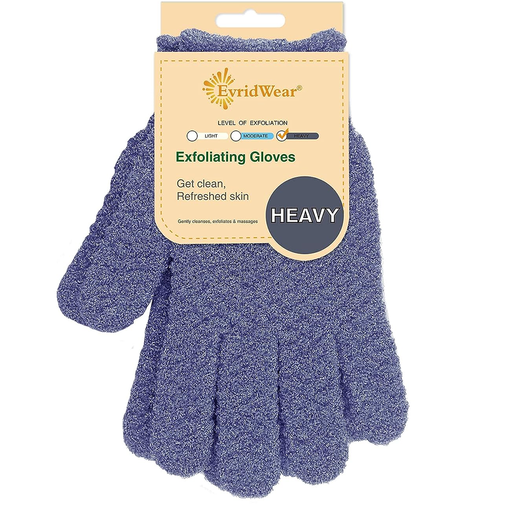 Evridwear Exfoliating Glove for Shower Men and Women