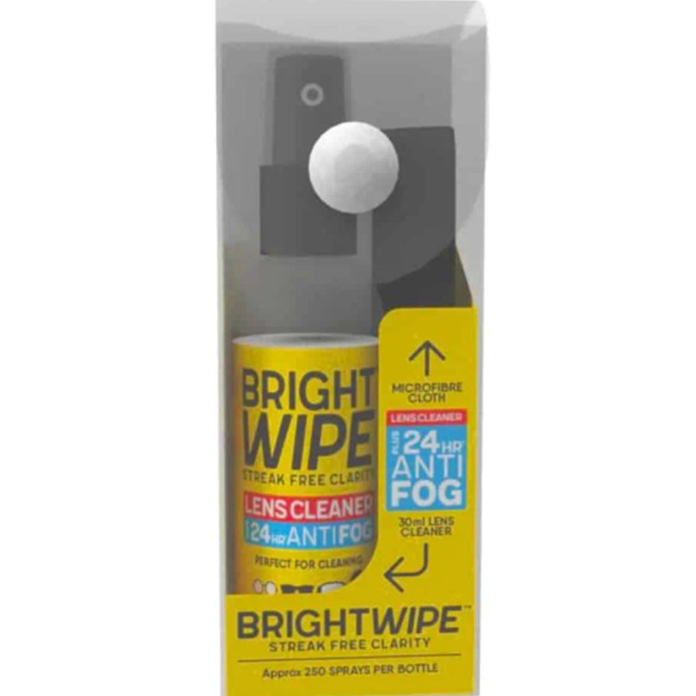 Bright Wipe Antifog Lens Cleaning Kit - 30mL