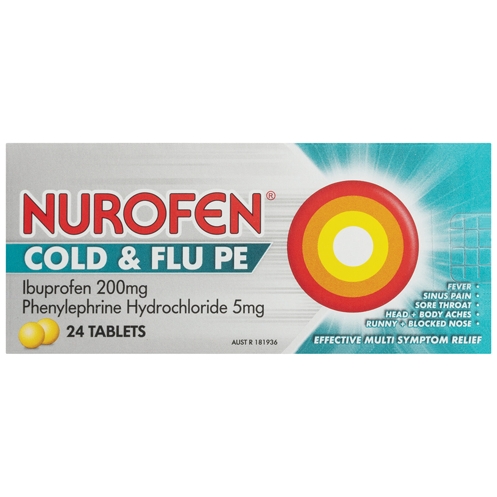 Nurofen Cold and Flu PE - 24 Tablets