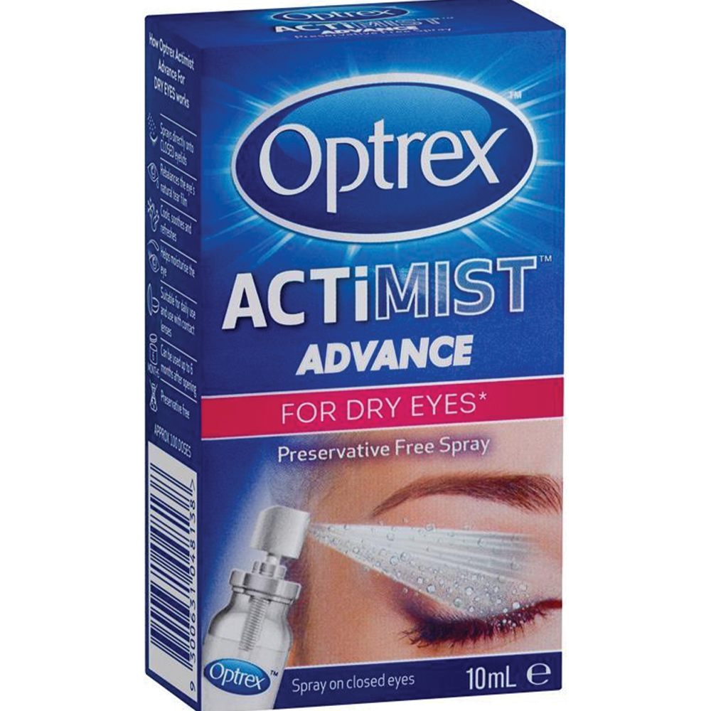 Optrex Advance Actimist Preservative Free Dry Eye Spray - 10mL