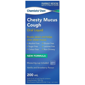 Chemists’ Own Chesty Mucus Cough Liquid - 200mL