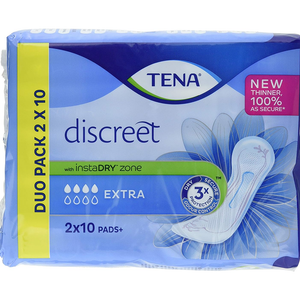 TENA Discreet Extra Pads+ - 3x Packs of 20 Pads