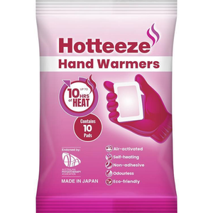 Hotteeze Heat Pads Hand Warmers - 10 Pack