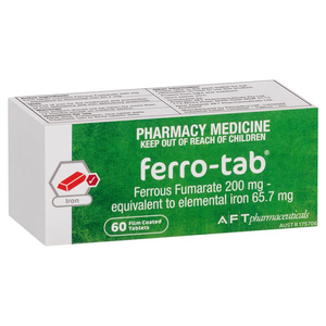 Ferro-Tab / Ferro-F-Tab - 200mg/310mg - 60 Tablets