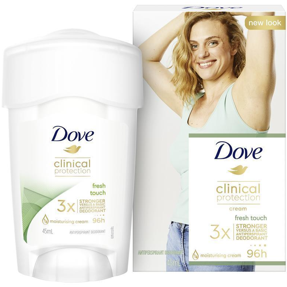 Dove for Women Clinical Protection Antiperspirant Deodorant Fresh Touch Cream - 45mL