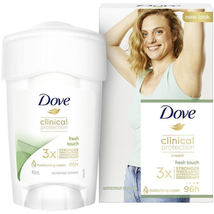 Dove for Women Clinical Protection Antiperspirant Deodorant Fresh Touch Cream - 45mL