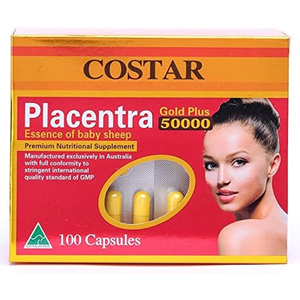 Costar Sheep Placenta Extract High Strength Gold Plus - 50000mg 100 Capsules