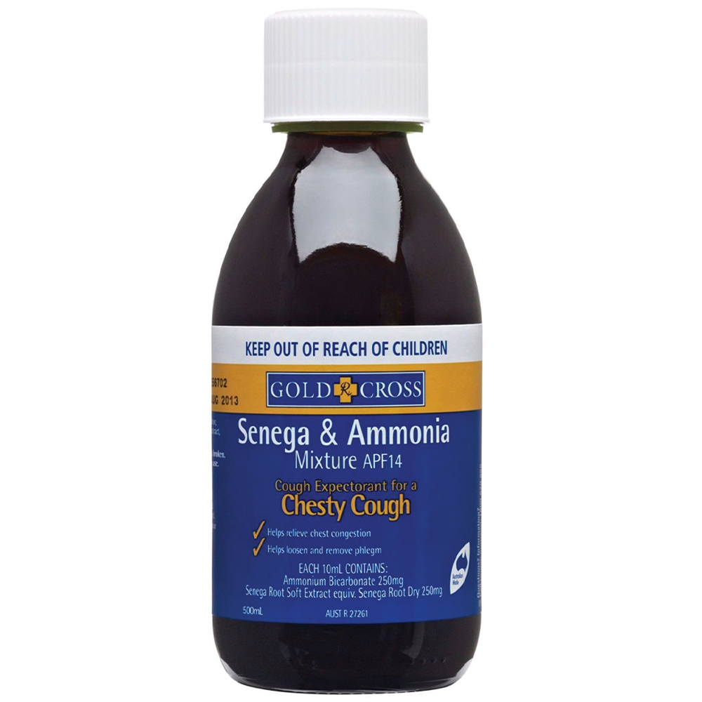 Gold Cross Senega & Ammonia AFP Mixture - 500mL