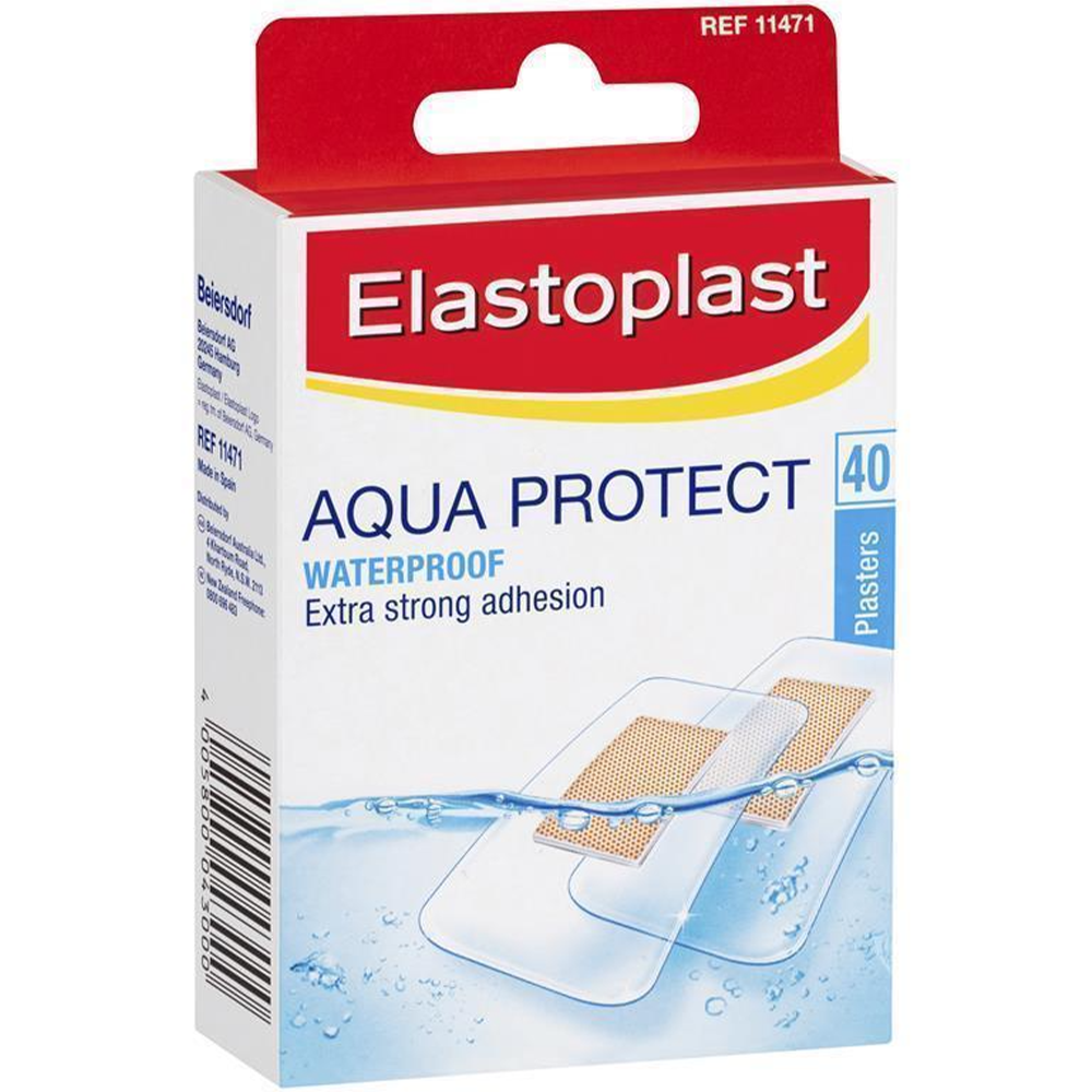 Elastoplast 11471 Aqua Protect Waterproof Plasters - 40 Strips